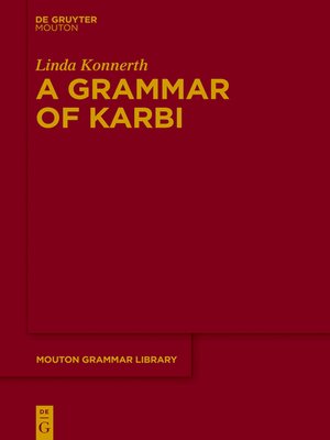 cover image of A Grammar of Karbi
